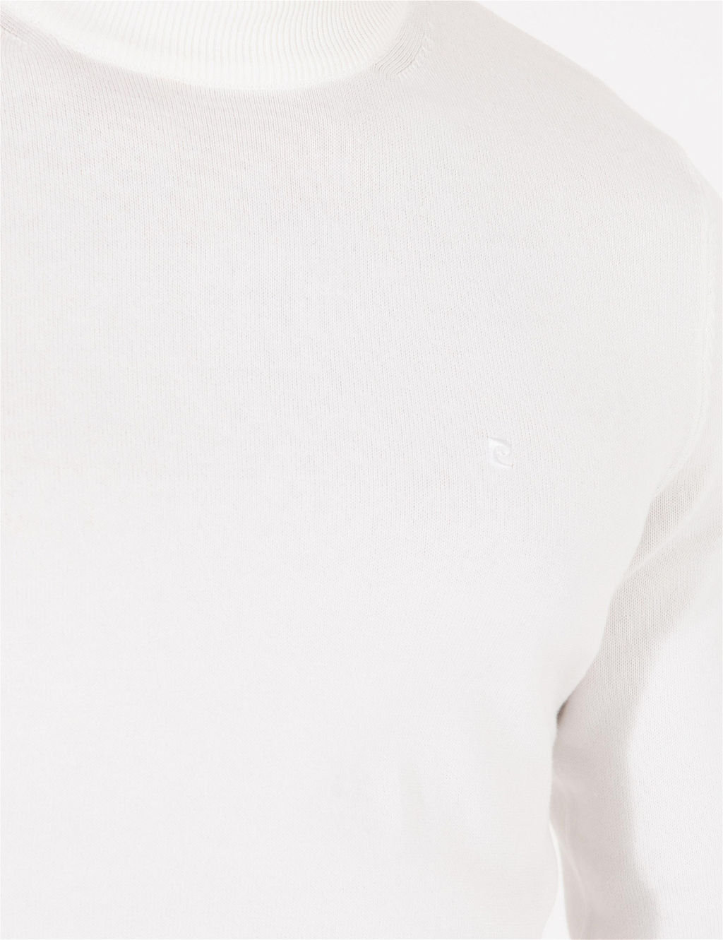 Ekru Slim Fit Yar_m Bal_k__ Yaka Basic Triko Kazak - Pierre cardin фото 7