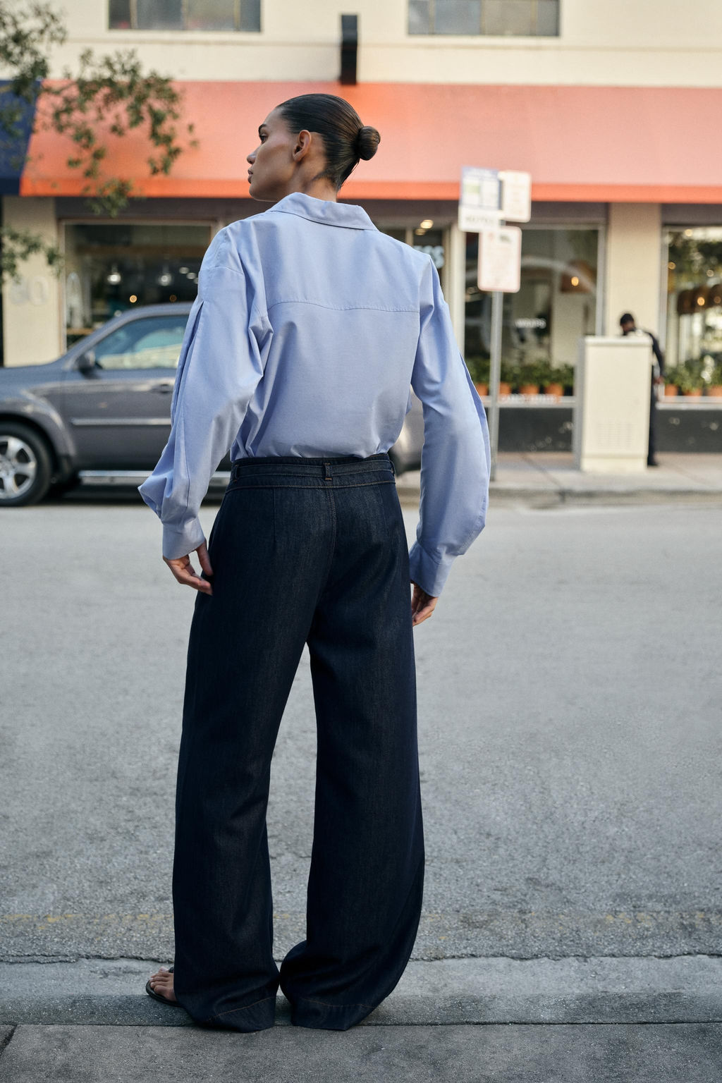 FITTED DENIM WAISTCOAT Z1975 - Zara фото 12