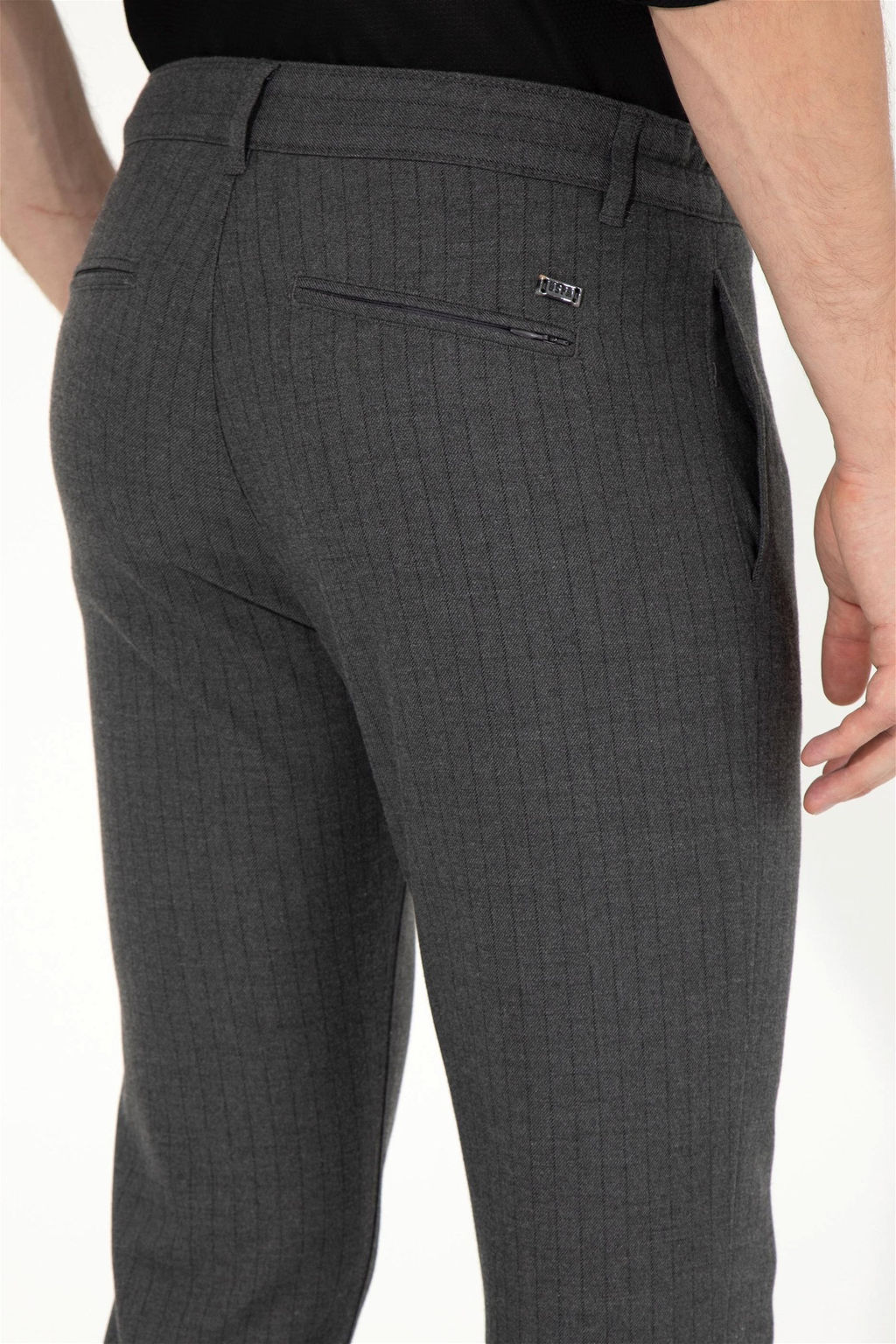 Мужские серые брюки из плотной ткани - U.s. polo assn фото 7