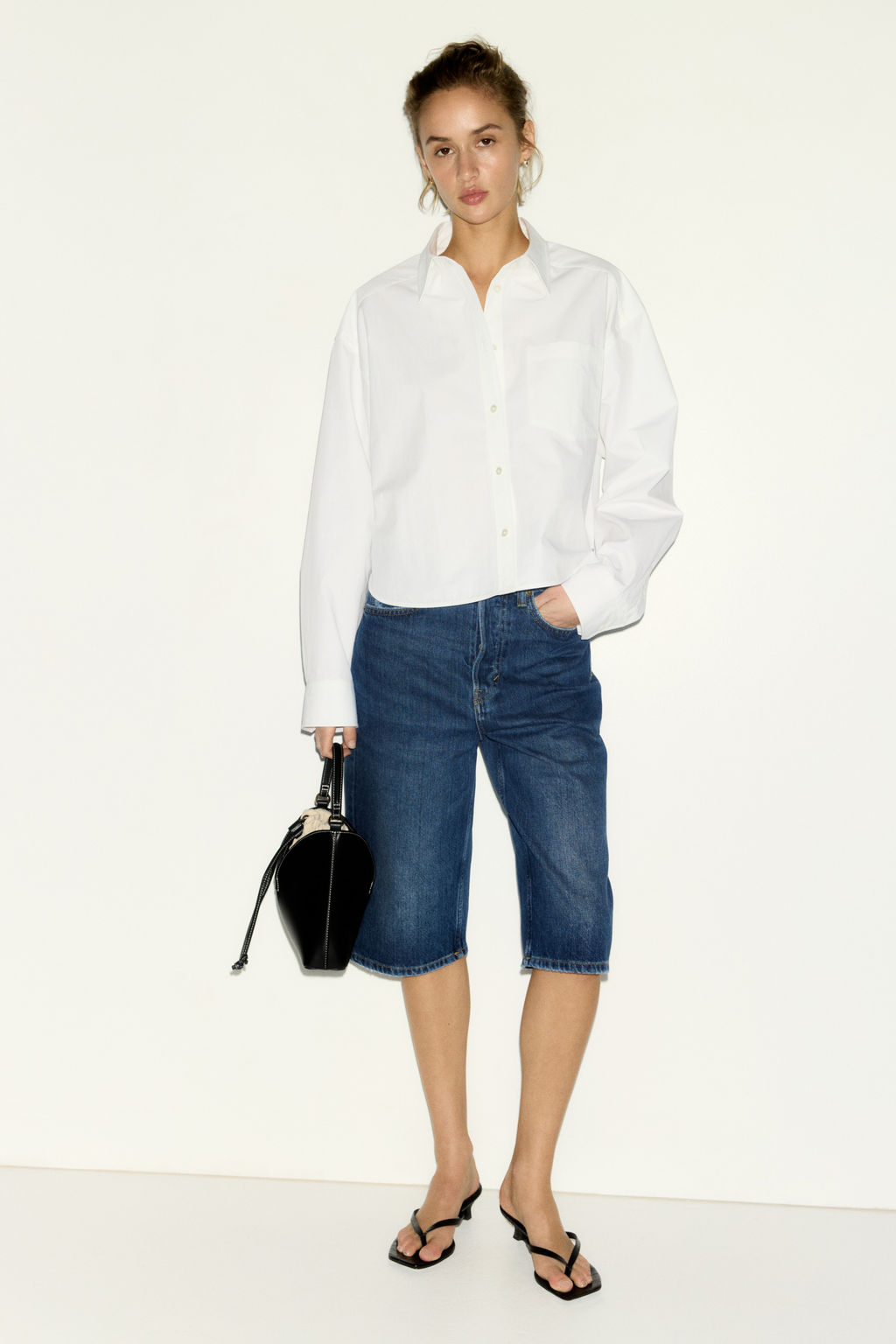 Bermudas en denim - H&m фото 6