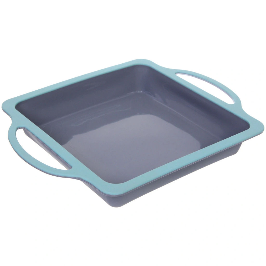 Форма силиконовая "CooKstyle" квадратная с ручками, 20*29*4см, с металлической вставкой