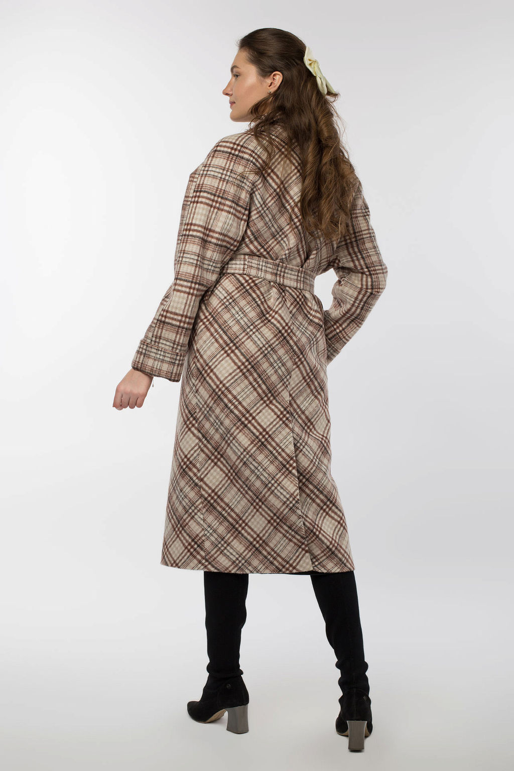 Пальто женское демисезонное (пояс) - El podio фото 6