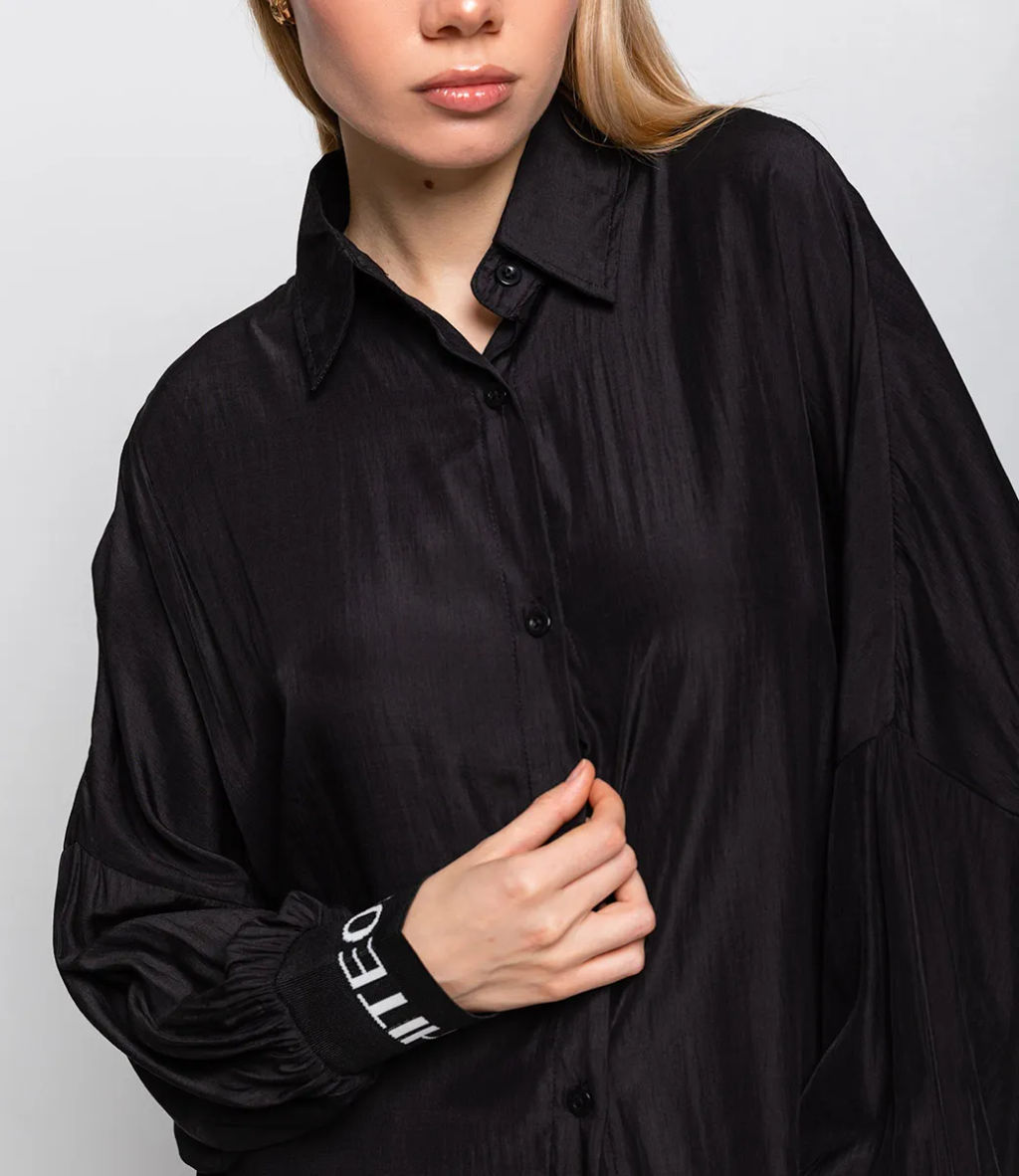 Рубашка #ОКТ115003, чёрный