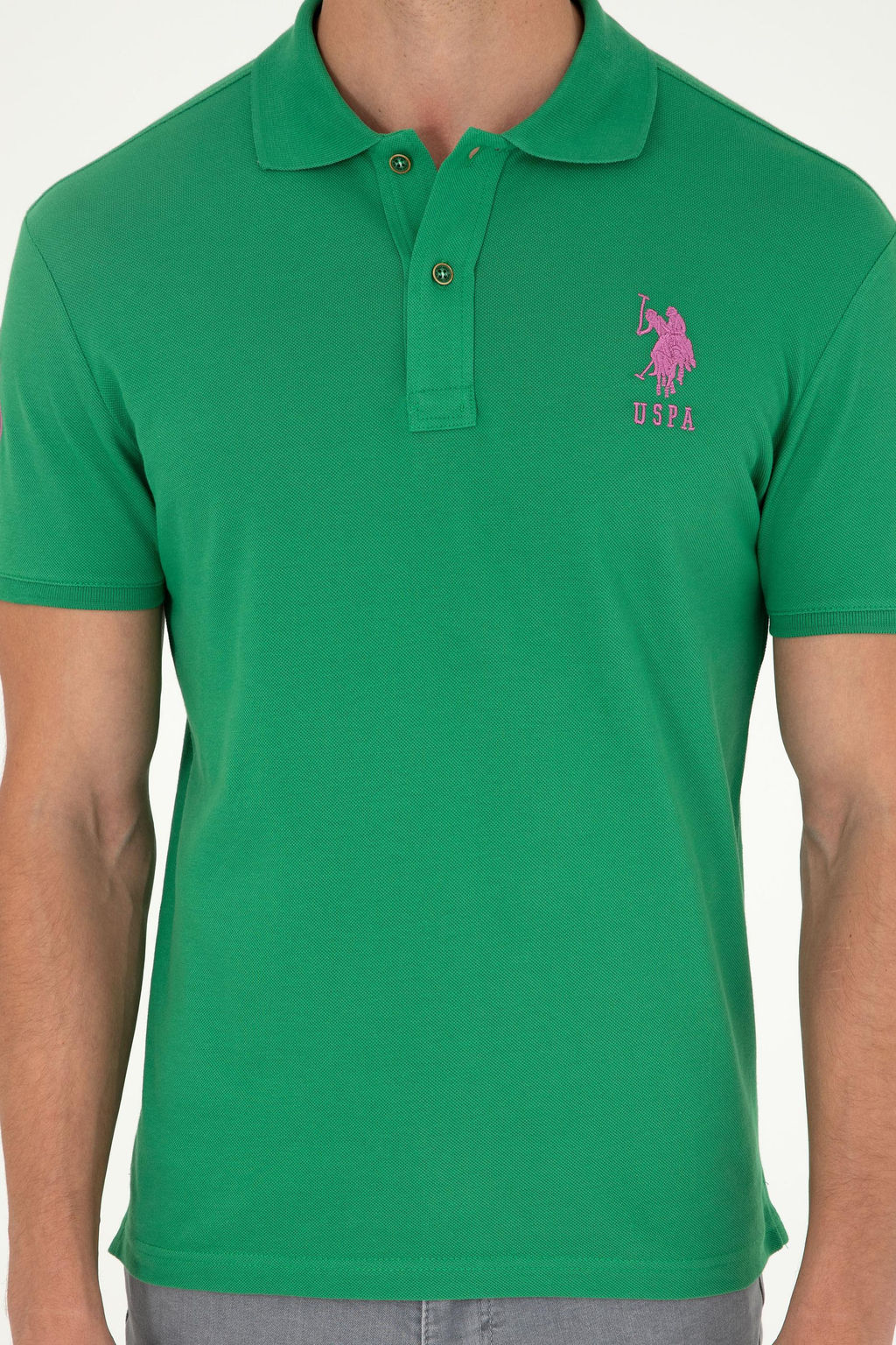 Мужская зеленая базовая футболка Неожиданная скидка в корзине - U.s. polo assn фото 13