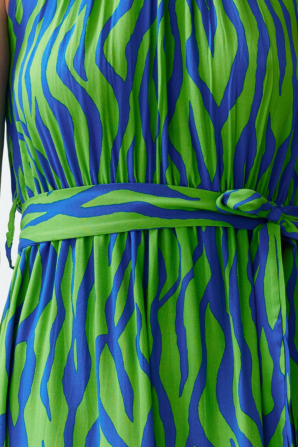 TRENDYOLMILLA Siyah Animal Shift Shally Maxi Dokuma Elbise TWOSS24EL00872 фото 10