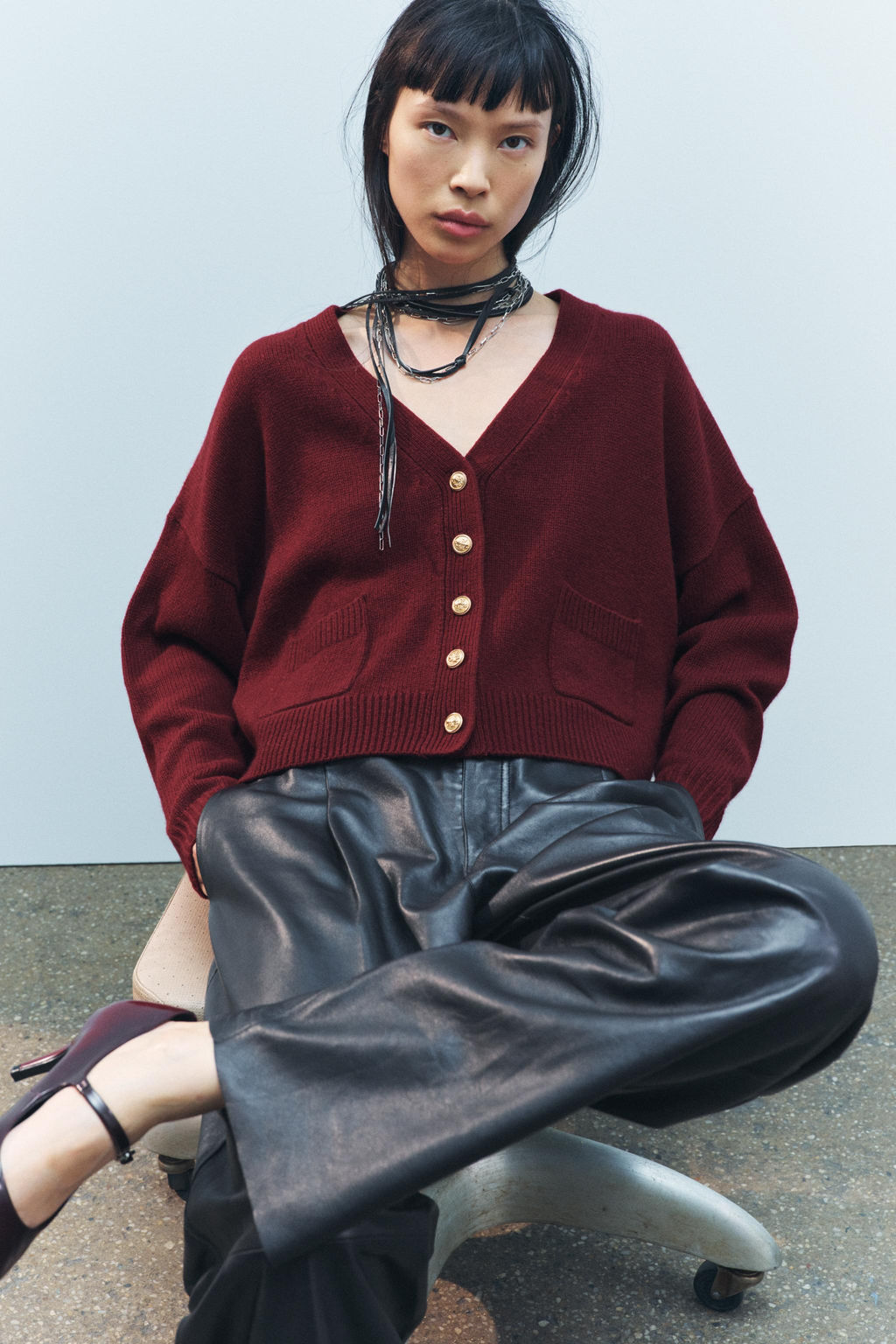 100% WOOL JACKET WITH GOLD BUTTONS - Zara фото 3