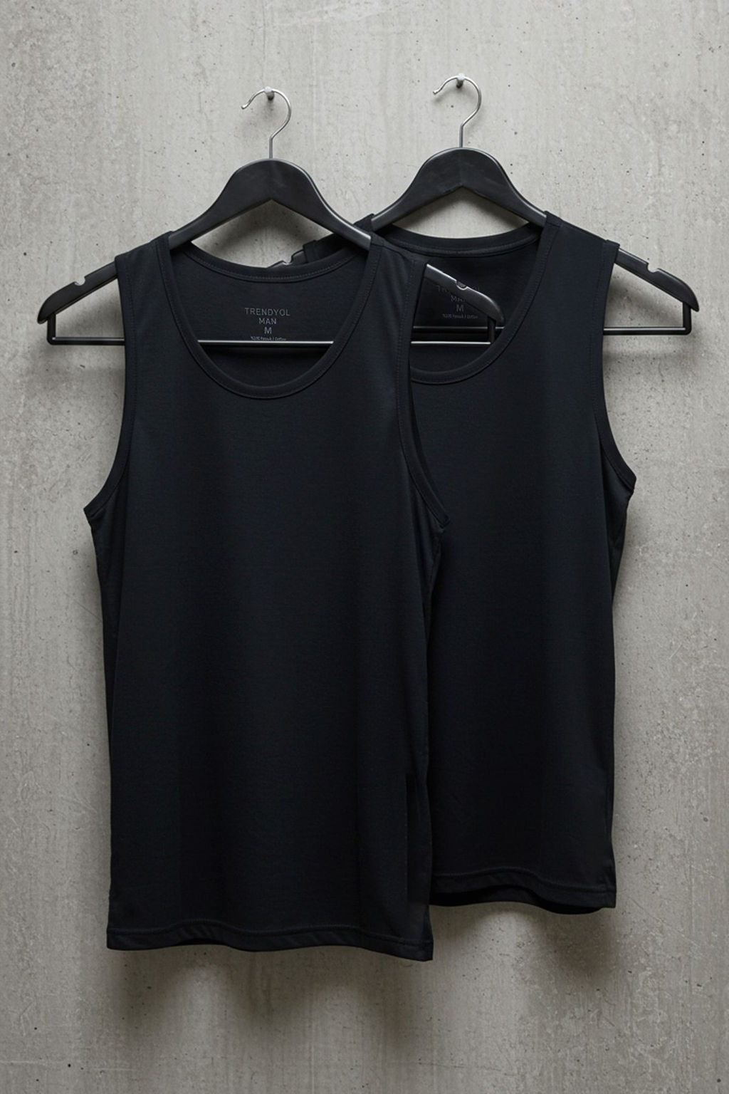 TRENDYOL MAN Siyah Basic 2li Paket Ic Giyim Atlet TMNSS24AL00007 - Trendyolmilla фото 6
