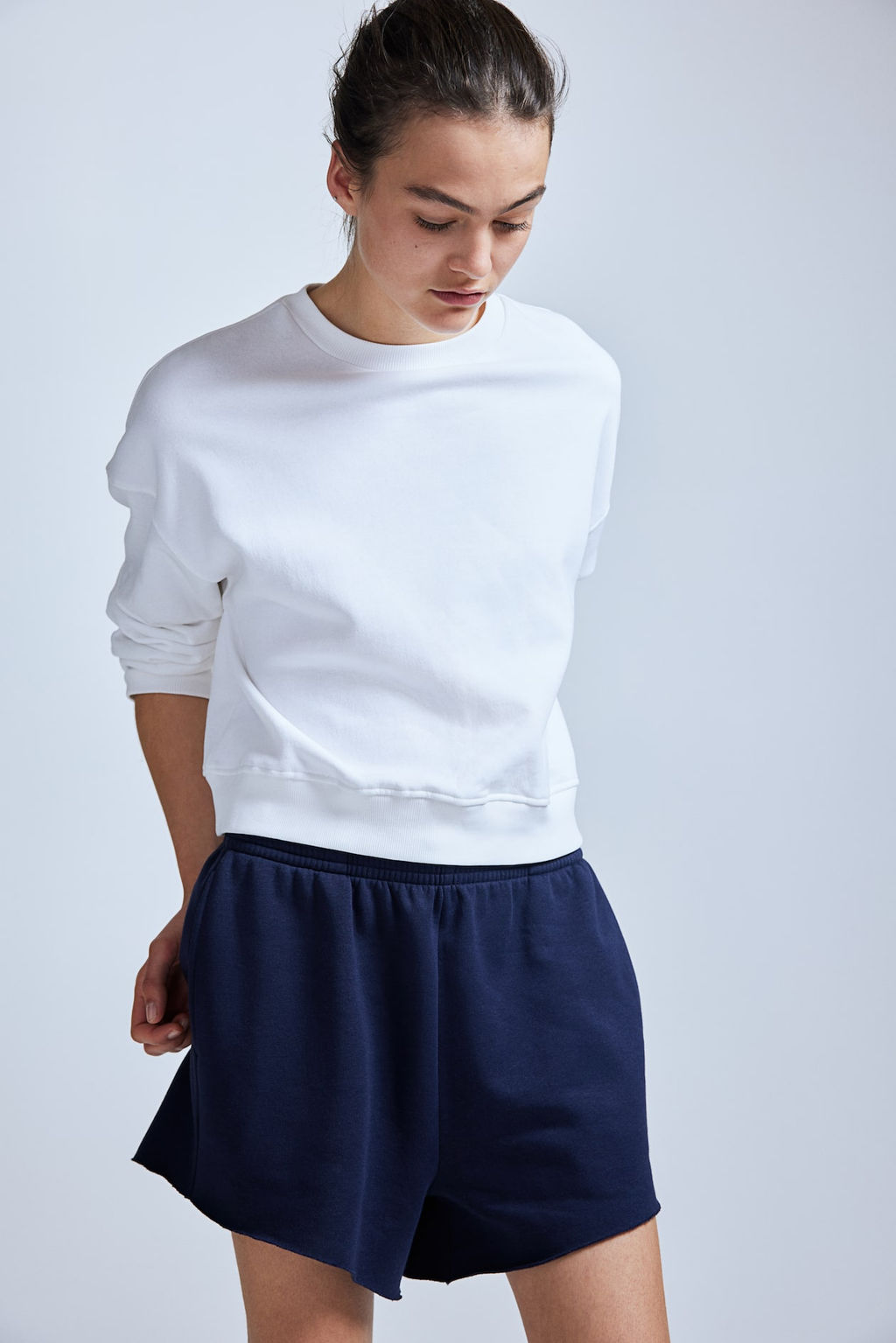 Pantalon corto en sudadera - H&m фото 3