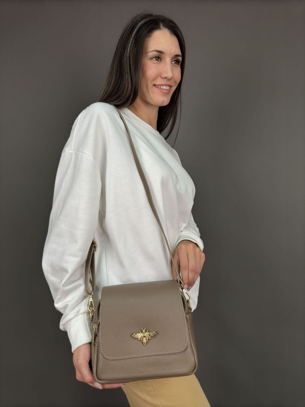 Сумка женская из телячьей кожи