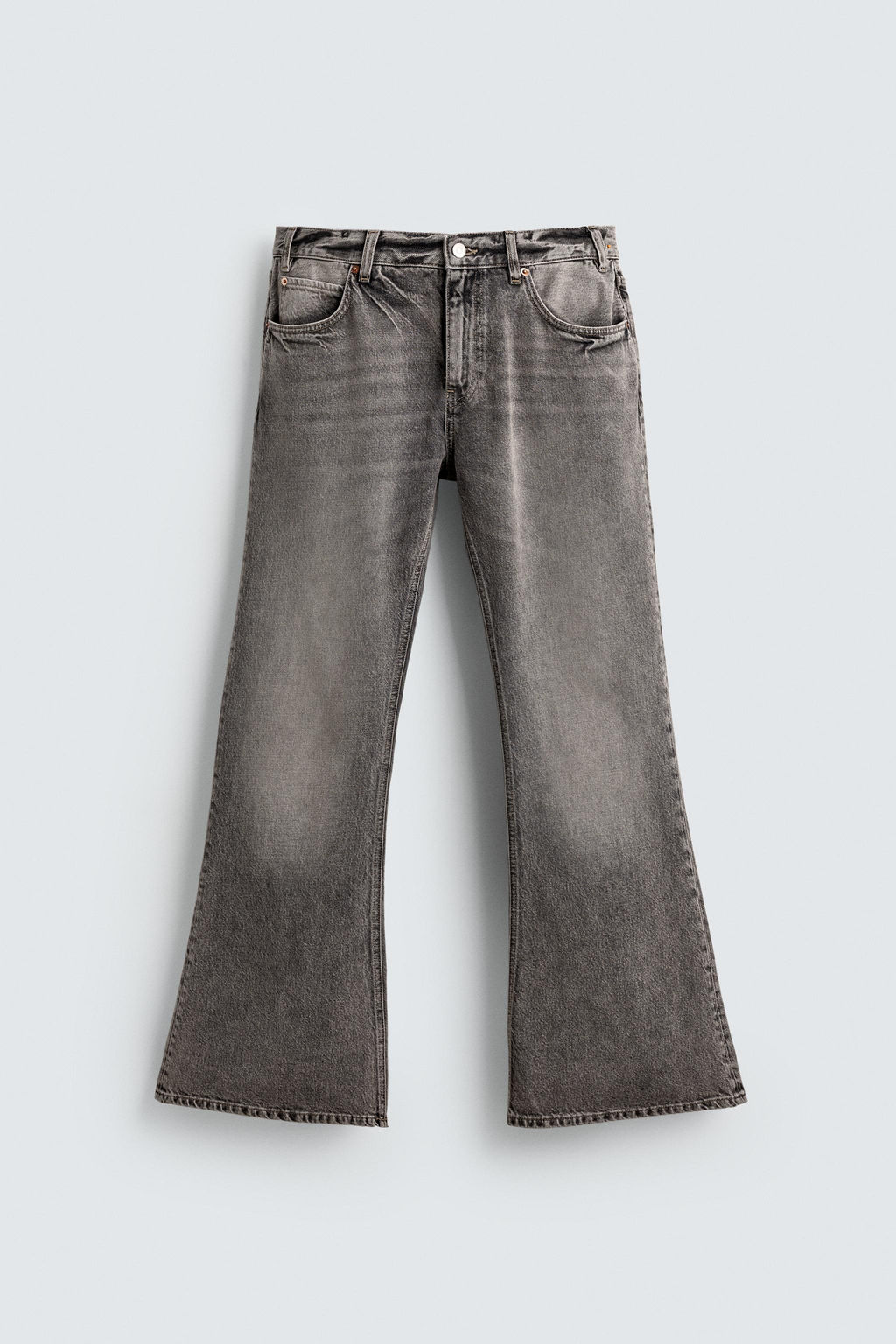 JEANS FLARE FIT / Gris - Zara фото 8