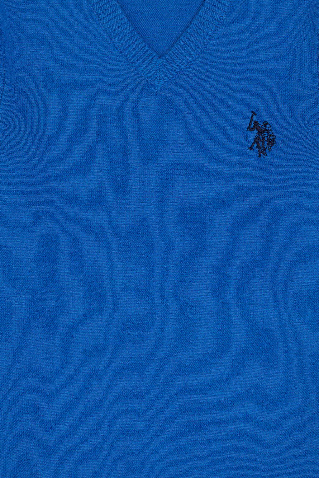 Базовый свитер кобальтово-синего цвета для мальчика Неожиданная скидка в корзине - U.s. polo assn фото 3