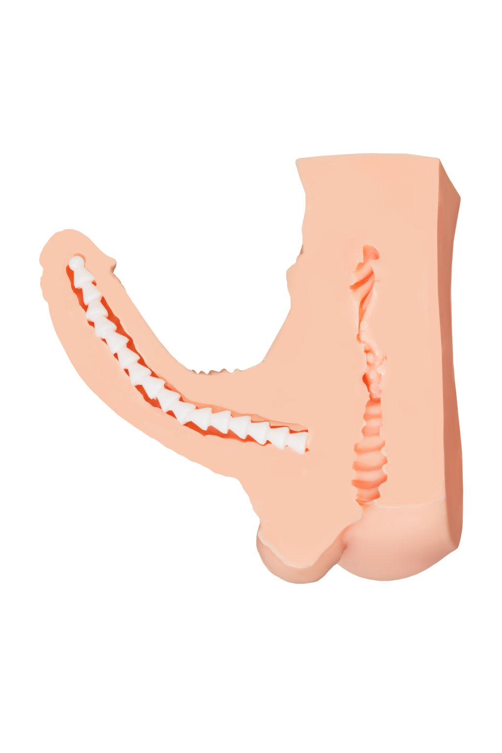 Мастурбатор с фаллосом Juicy Pussy Manuel, TPE, телесный, 25 см