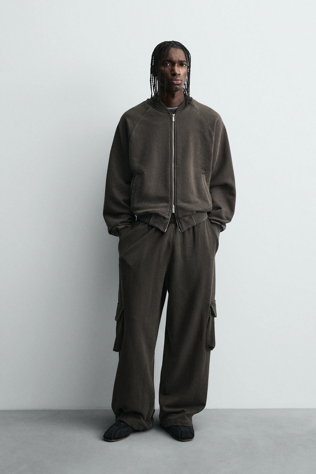WASHED CARGO TROUSERS