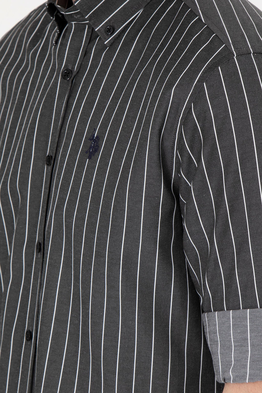 Мужская черная рубашка с длинным рукавом Неожиданная скидка в корзине - U.s. polo assn фото 7