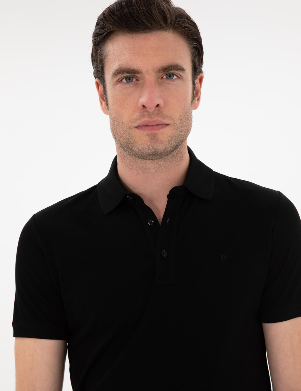 Black Slim Fit Basic T -For - Cacharel фото 2