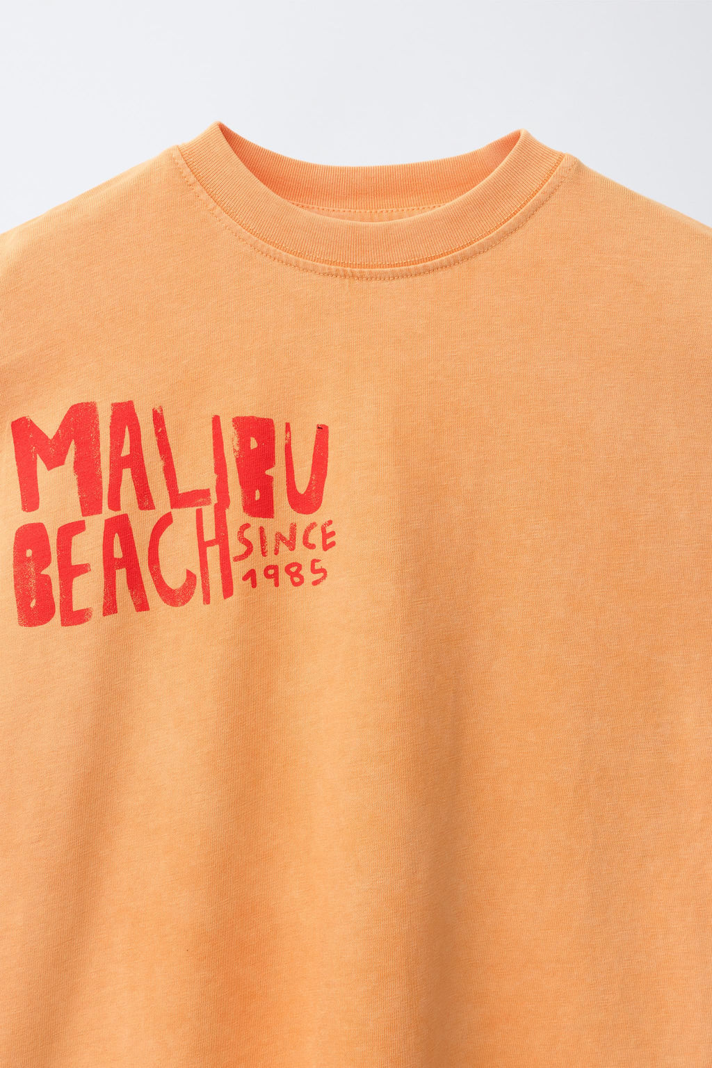 CAMISETA ESTAMPADO BEACH / Naranja