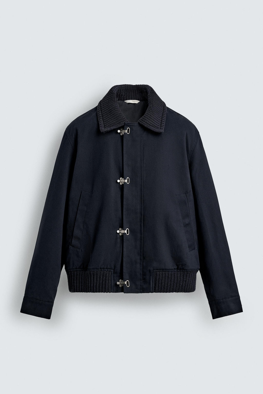 TOGGLE JACKET WITH CONTRAST COLLAR - Zara фото 8
