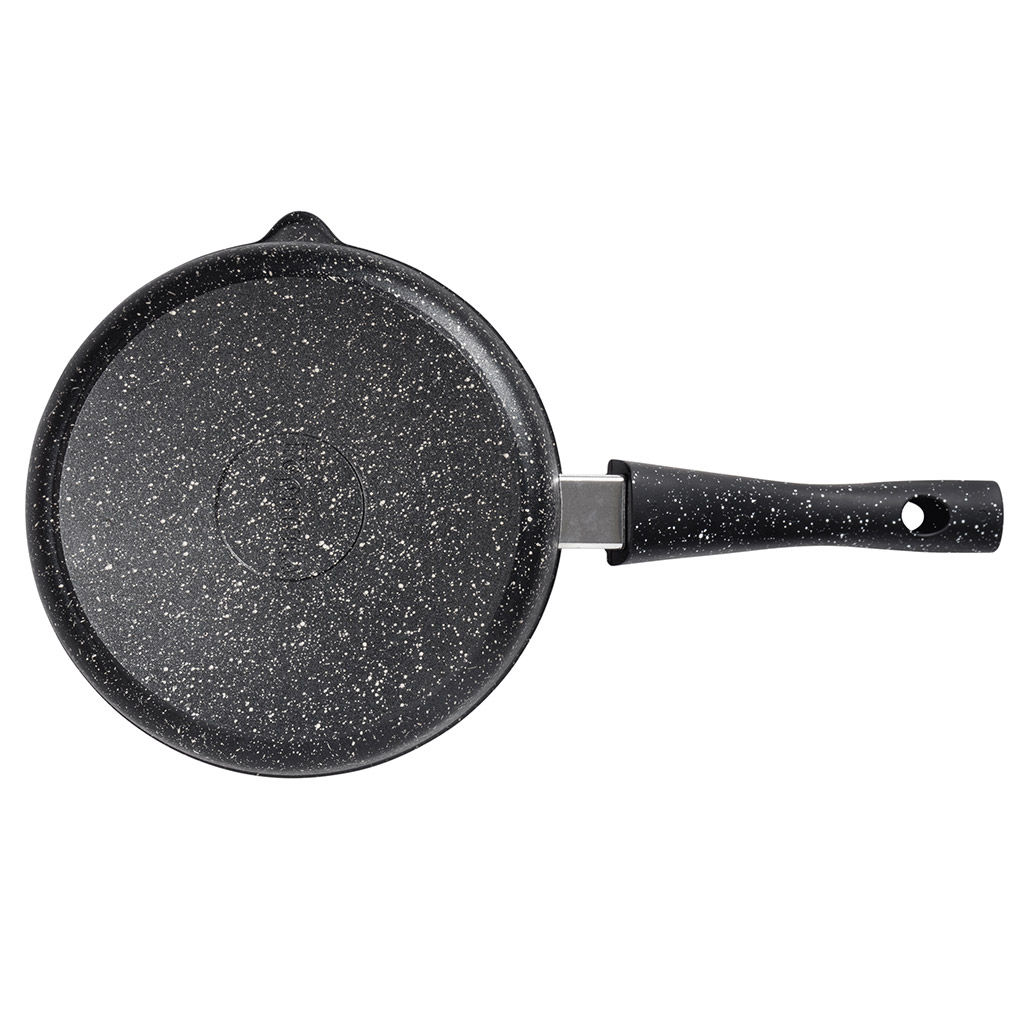 Ковш с тефлоновым покрытием 2,0л, д20см Гранит, h8,5см, s0,4см, съемная ручка из термостойкого пластика (Россия) - Домашняя мода фото 3