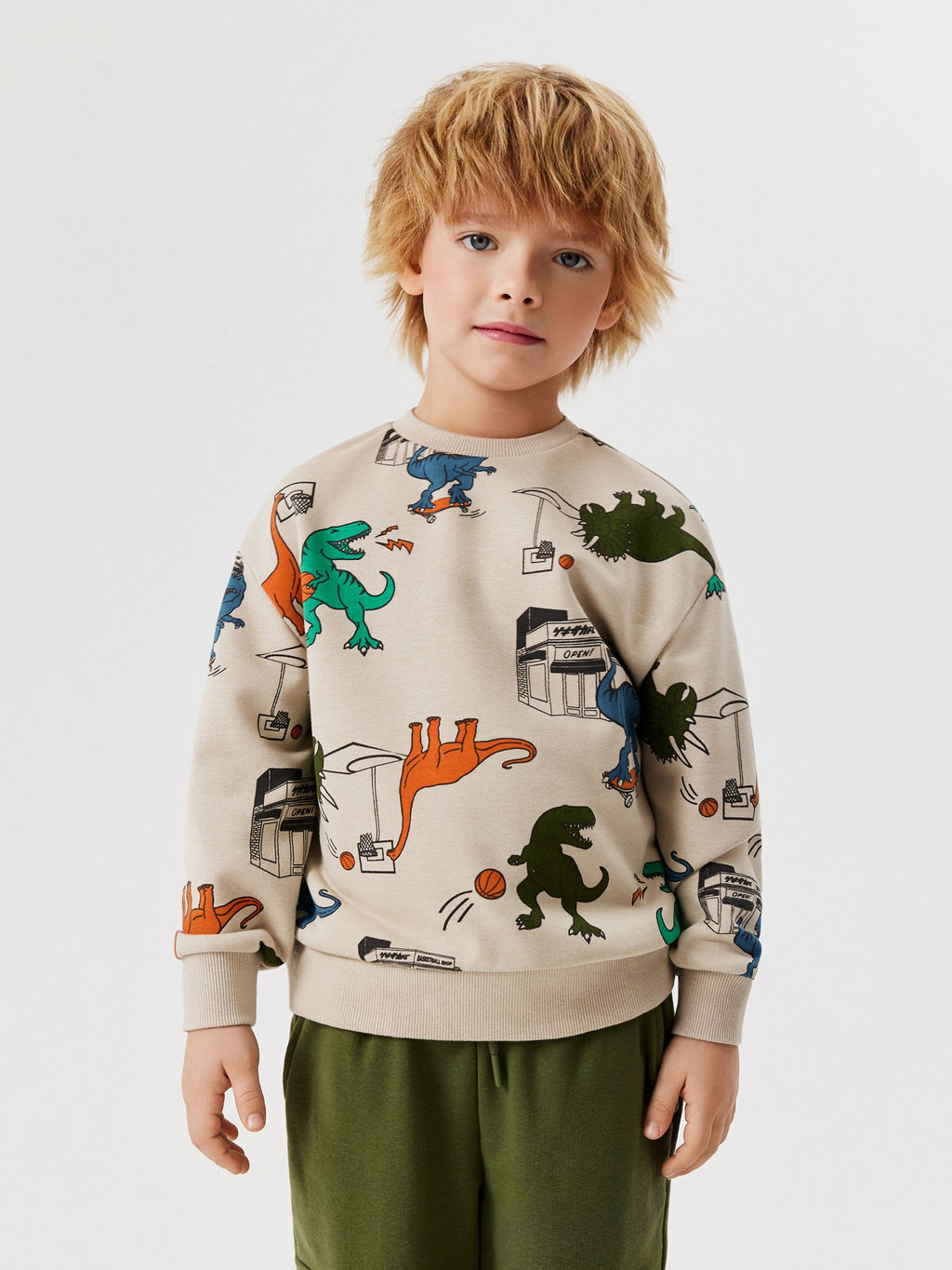 ACOOLA / Джемпер детский для мальчиков Dubbo бежевый