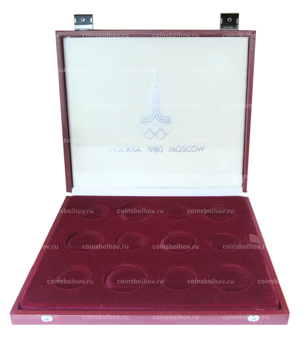 Коробка для монет номиналом 5 и 10 рублей Олимпиада-80 (б\у)