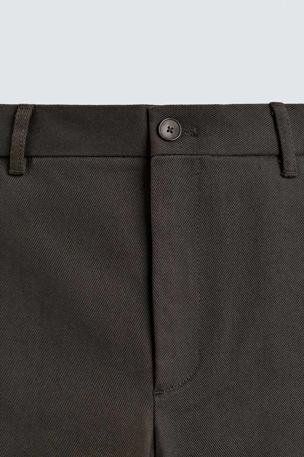 PANTAL?N STRAIGHT FIT ESTRUCTURA / Marr?n - Zara фото 8