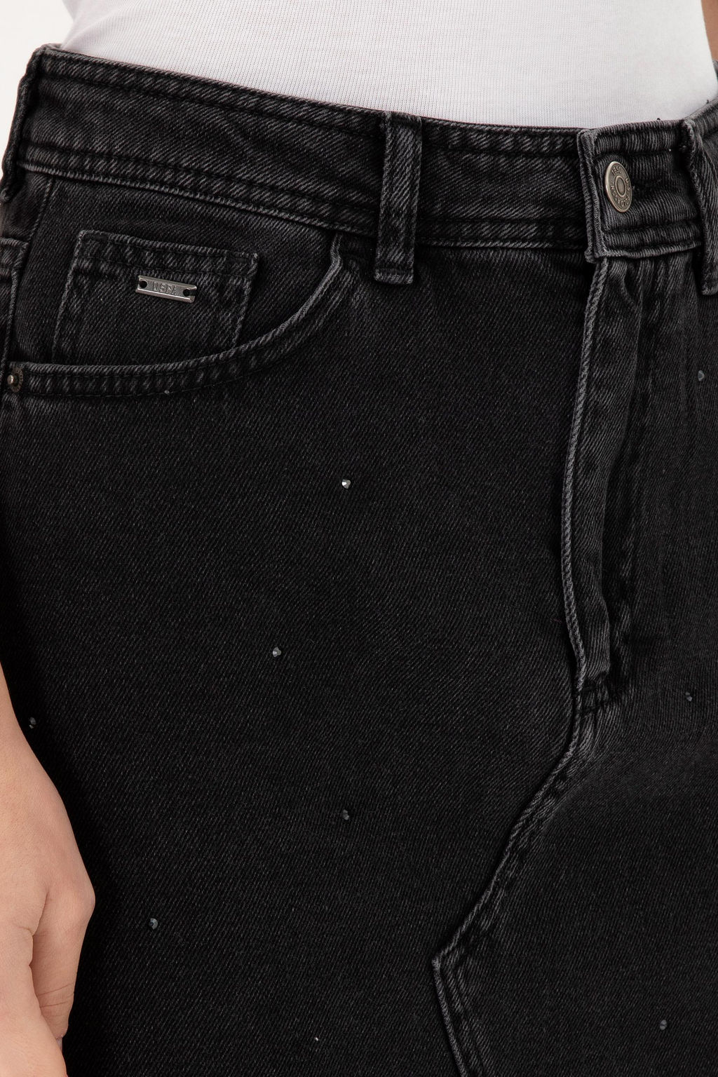 Женская черная джинсовая юбка Неожиданная скидка в корзине - U.s. polo assn фото 5