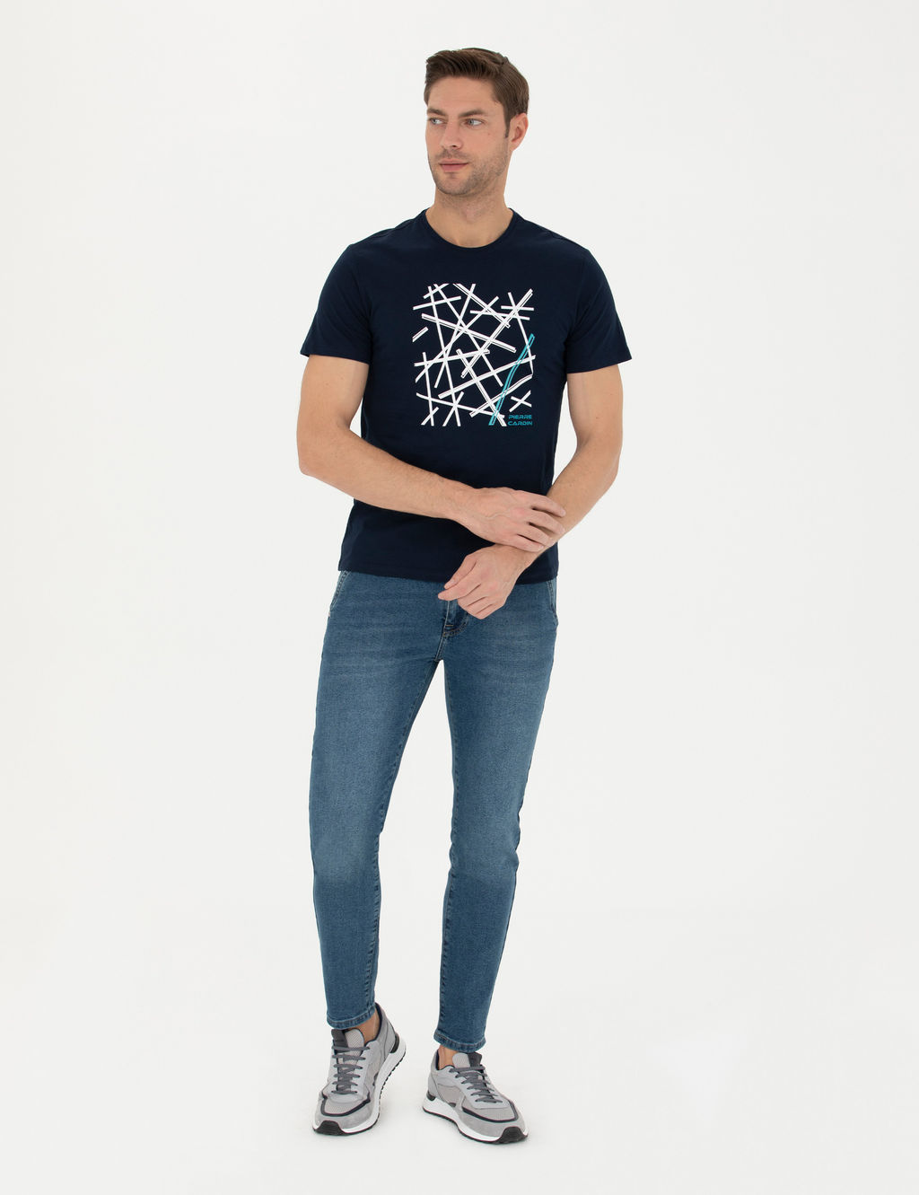 Lacivert Slim Fit Ti__rt