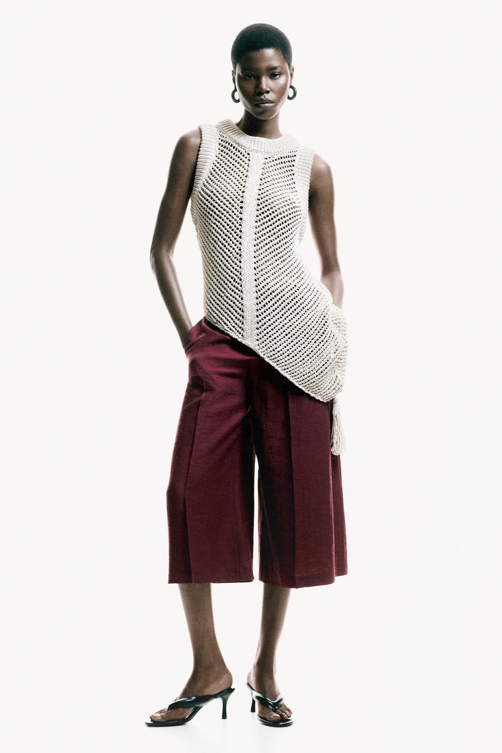 Pantal?n palazzo sastre en mezcla de lino - H&m фото 4
