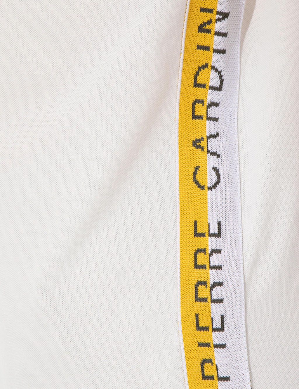 Ecru Regular Fit Yandan _izgili Polo Yaka Ti__rt