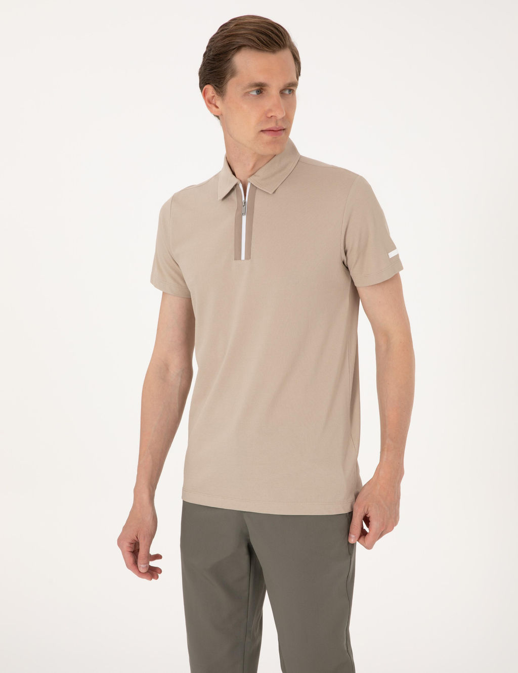 Ta_ Ultralight Kuma_ Slim Fit Polo Yaka Ti__rt