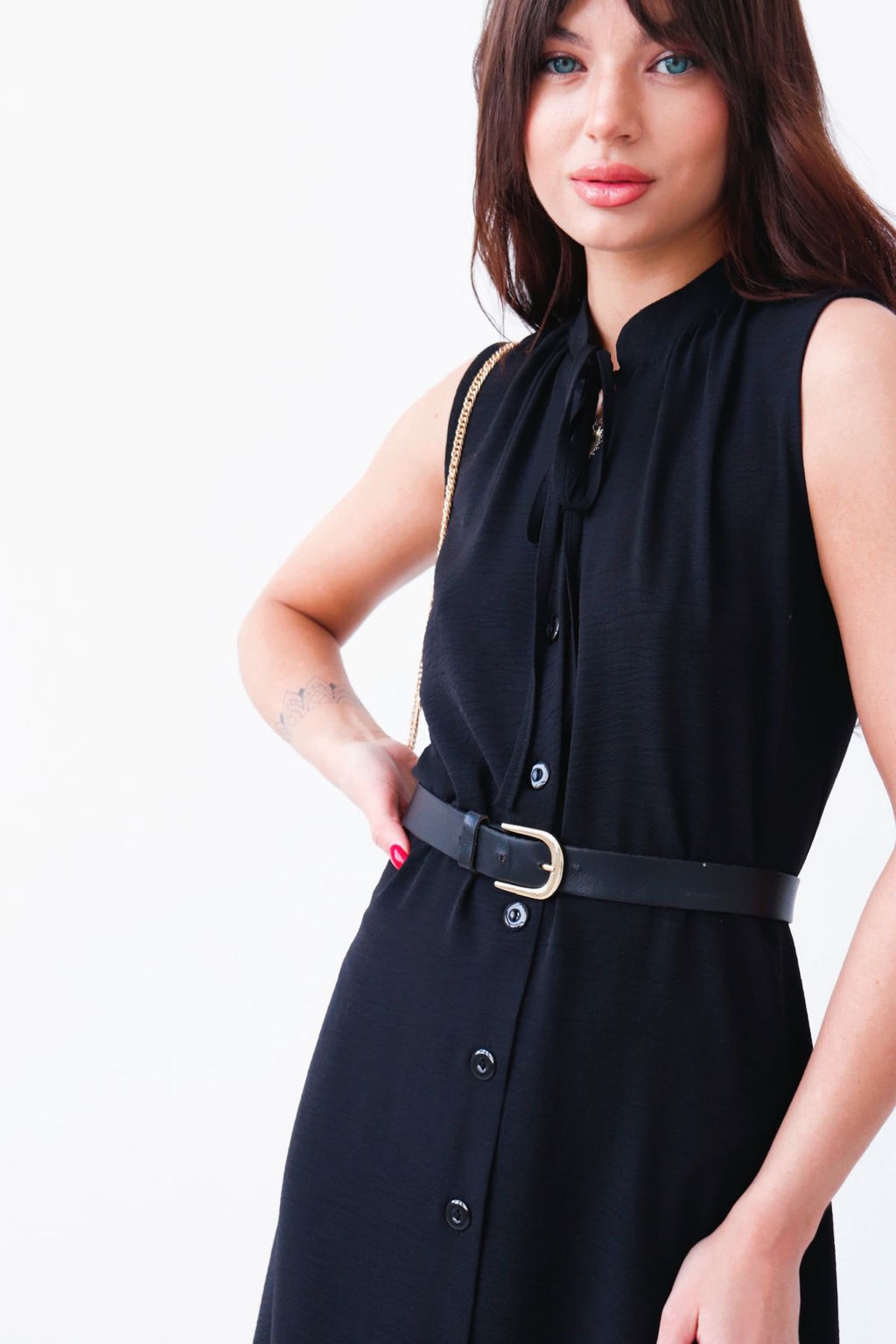 9277 Платье, как из к/ф Красотка, чёрное - Martichelli фото 5