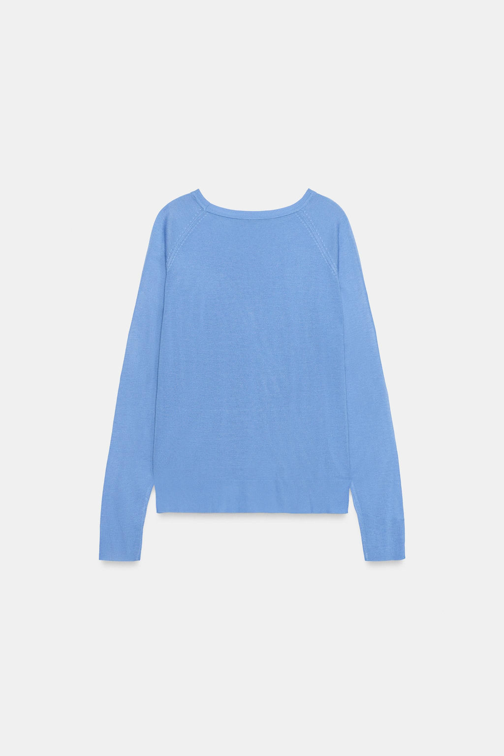 JERSEY B?SICO PUNTO FINO / Azul vigor? - Zara фото 9