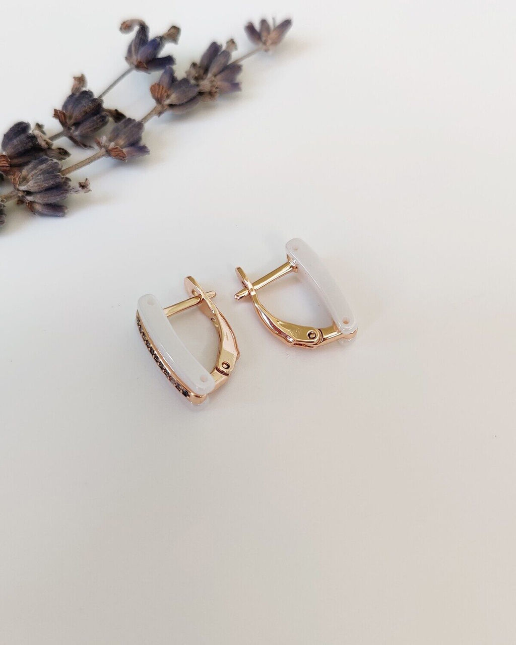 Серьги с керамикой