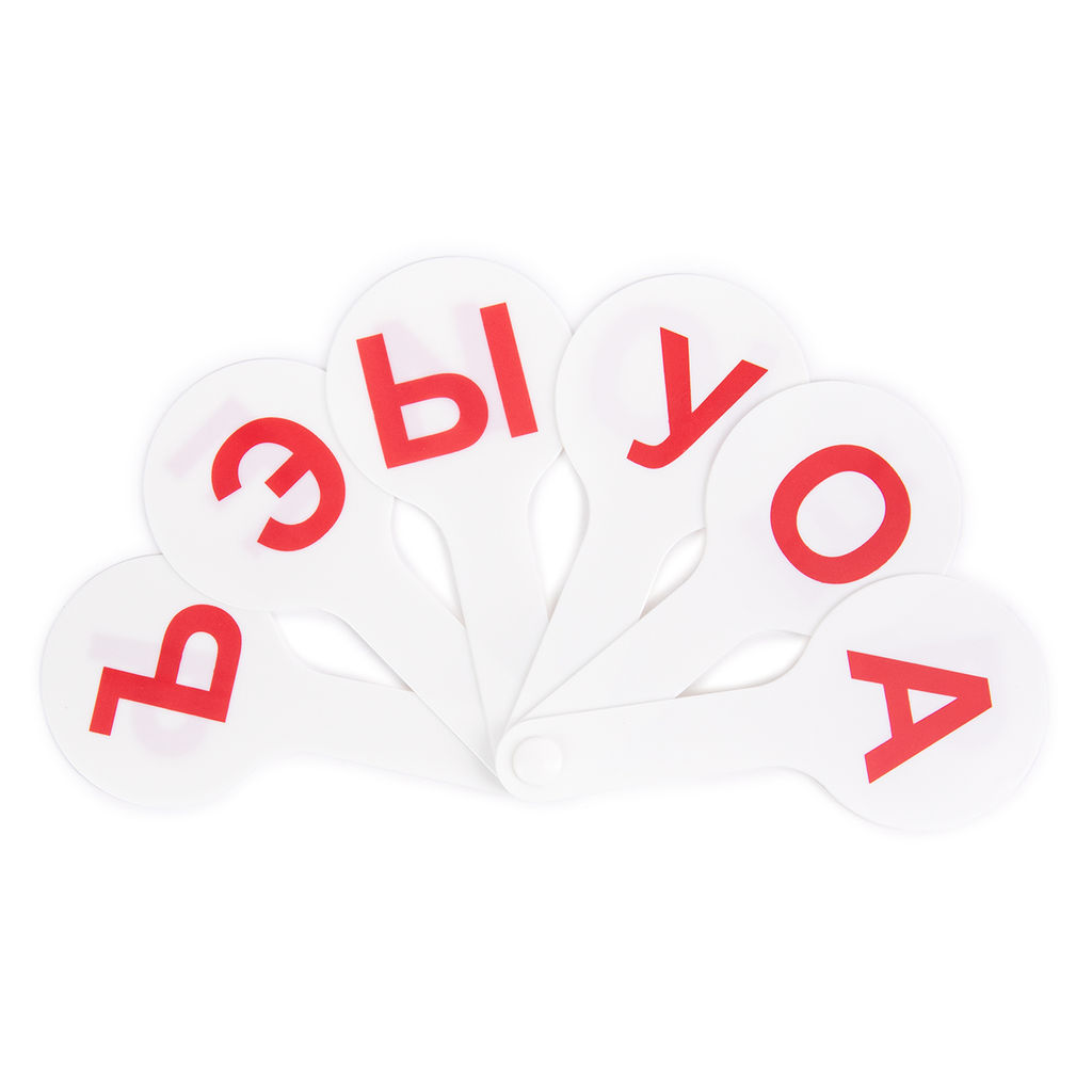 Лео Учись Веер-касса. Гласные буквы LLF-10