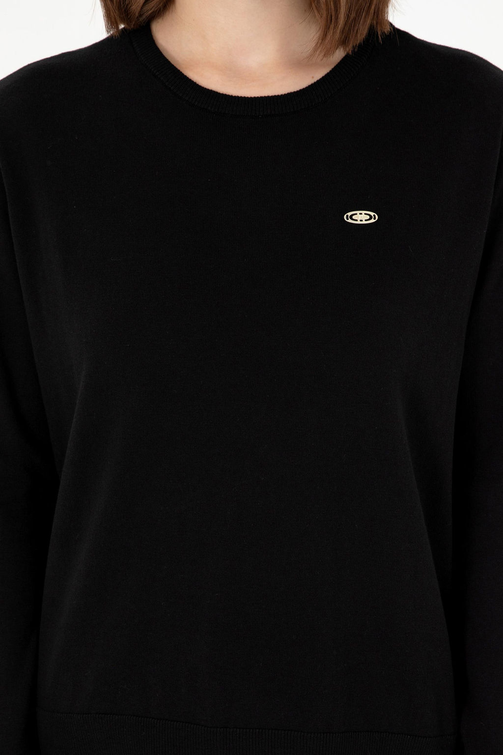 Женский черный базовый свитер - U.s. polo assn фото 6