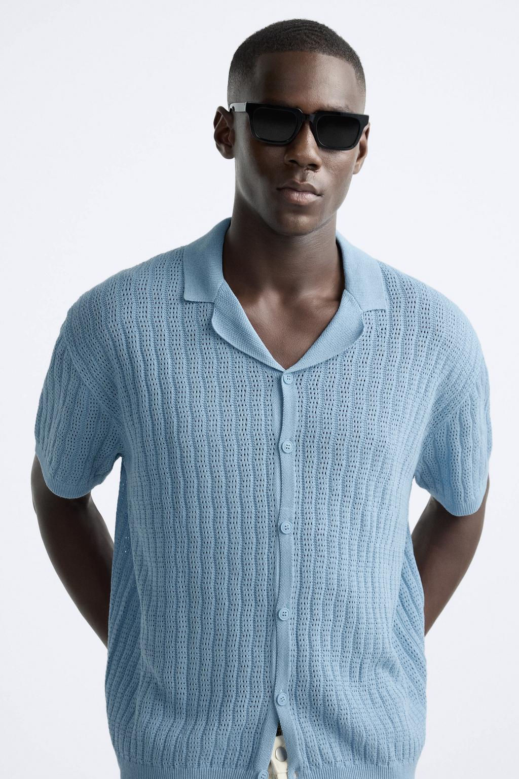 TEXTURED WEAVE KNIT SHIRT - Zara фото 6