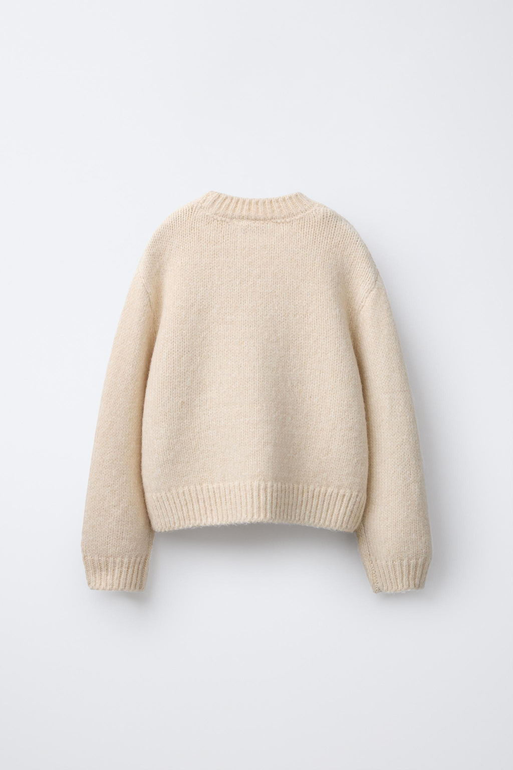 KNIT SWEATER WITH ORGANZA FLOWERS - Zara фото 2