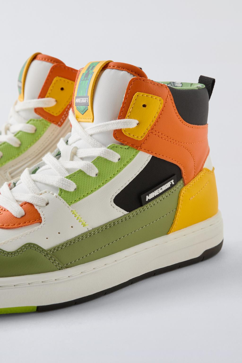 MINECRAFT  MOJANG AB.  HIGH-TOP SNEAKERS - Zara фото 5