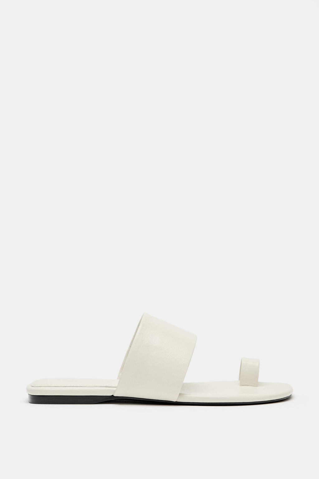 SANDALIA PLANA PIEL LIMITED EDITION / Blanco - Zara фото 3