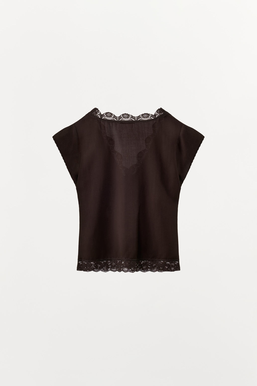 100% LYOCELL LACE TOP - Zara фото 7