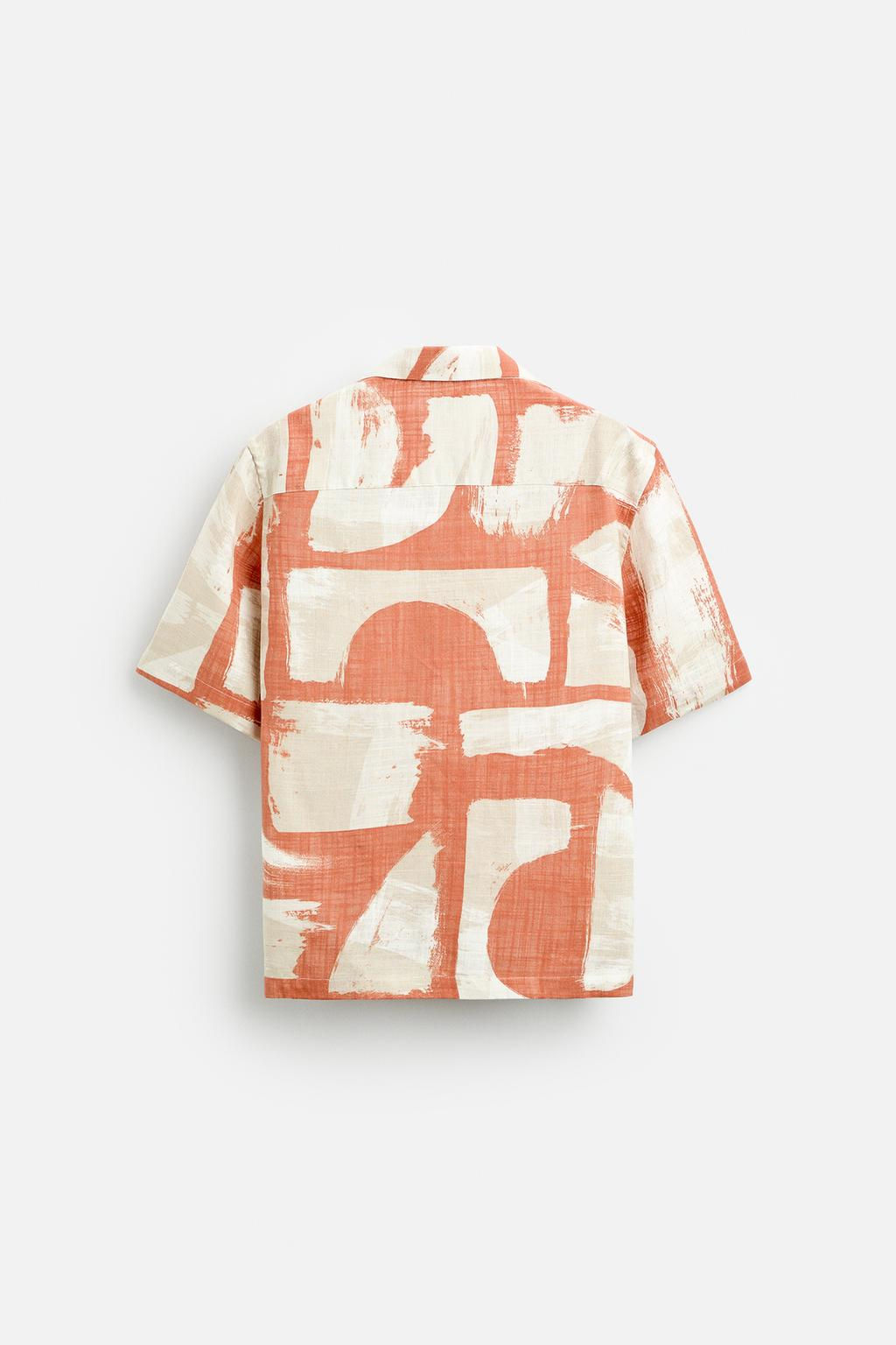 ABSTRACT PRINT SHIRT - Zara фото 7