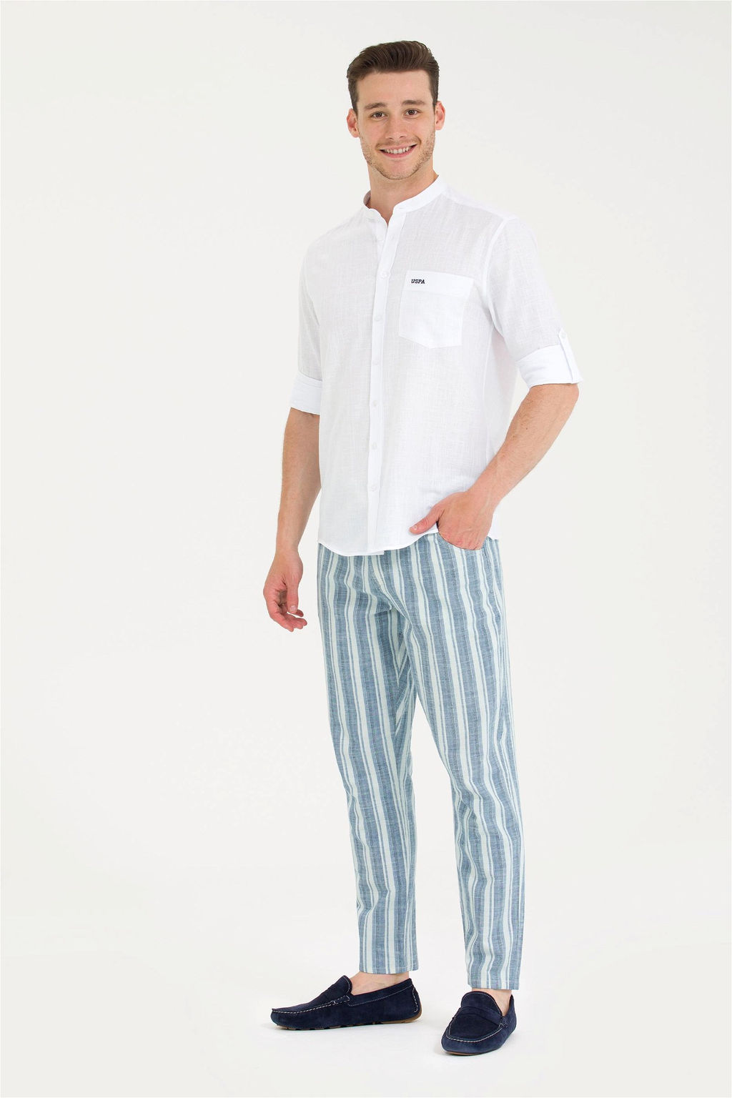U. S. Polo Assn Мужские голубые джинсовые брюки - U.s. polo assn фото 10