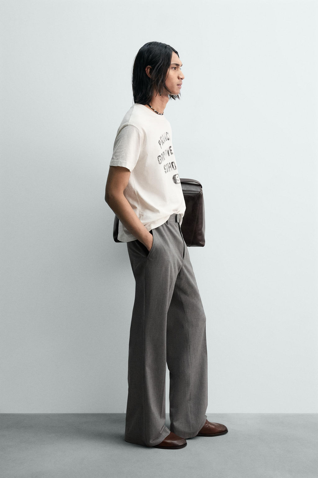 BOXY FIT FADED SLOGAN T-SHIRT - Zara фото 12