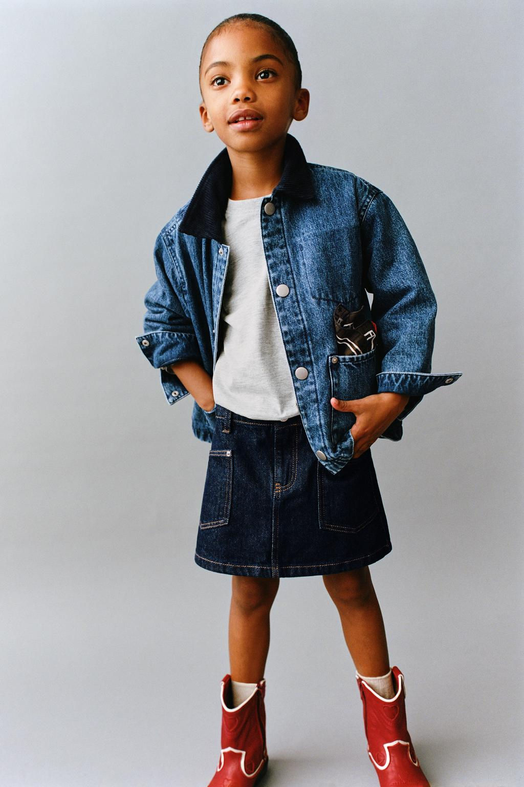 QUILTED DENIM JACKET - Zara фото 7