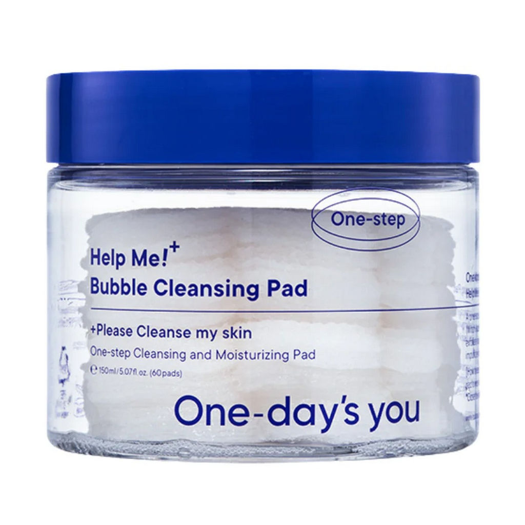 One-days you Очищающие пузырьковые пэды для лица / Help Me Bubble Cleansing Pad, 60 шт.