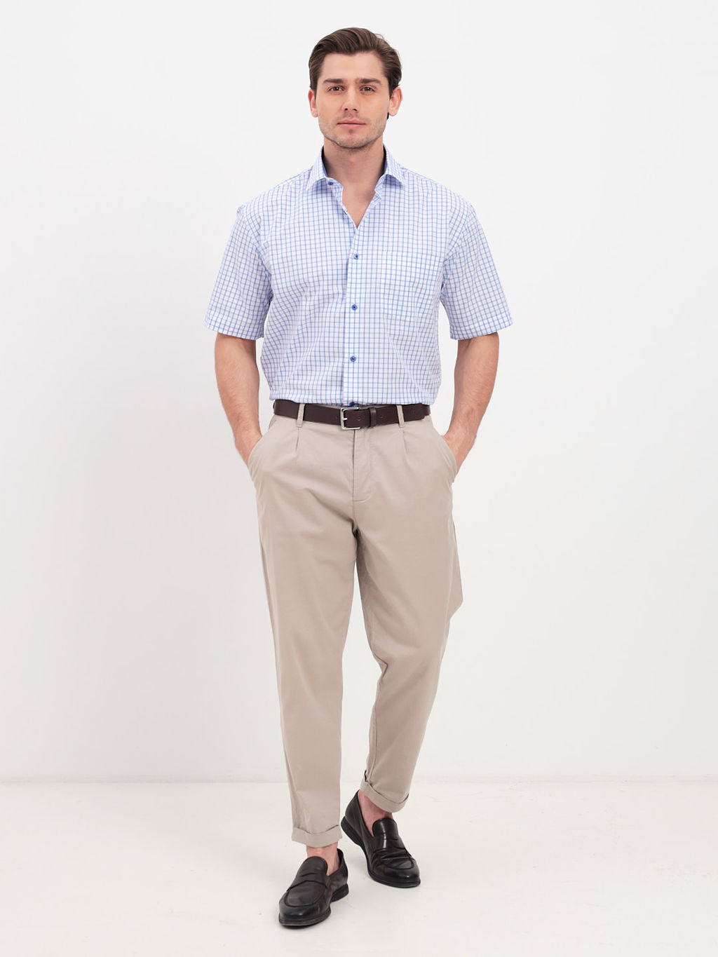 Сорочка мужская короткий рукав GREG 125/109/3031/1  фото 8