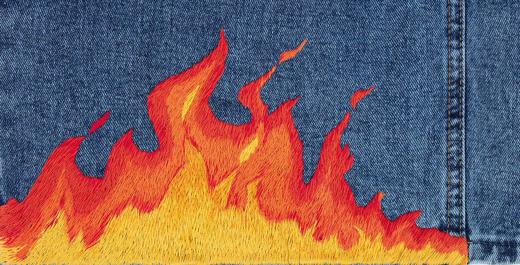 Набор для вышивания PANNA Живая картина JK-2314 Пламя 25.5 х 13 см