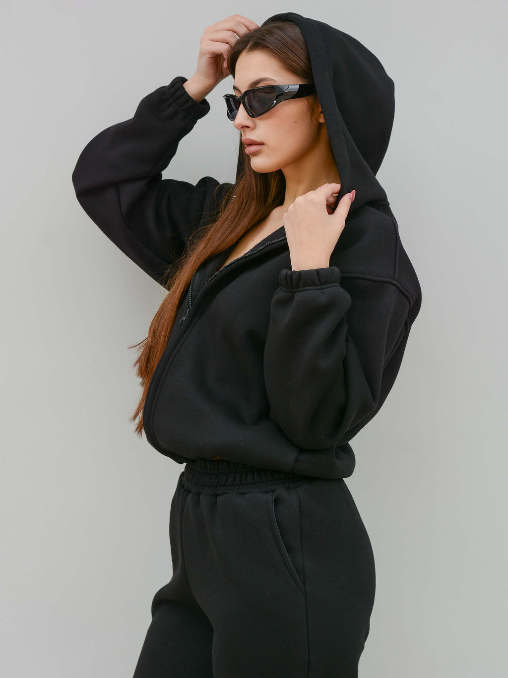 Женский Спортивный костюм К030 Черный-Матовый от Спортсоло