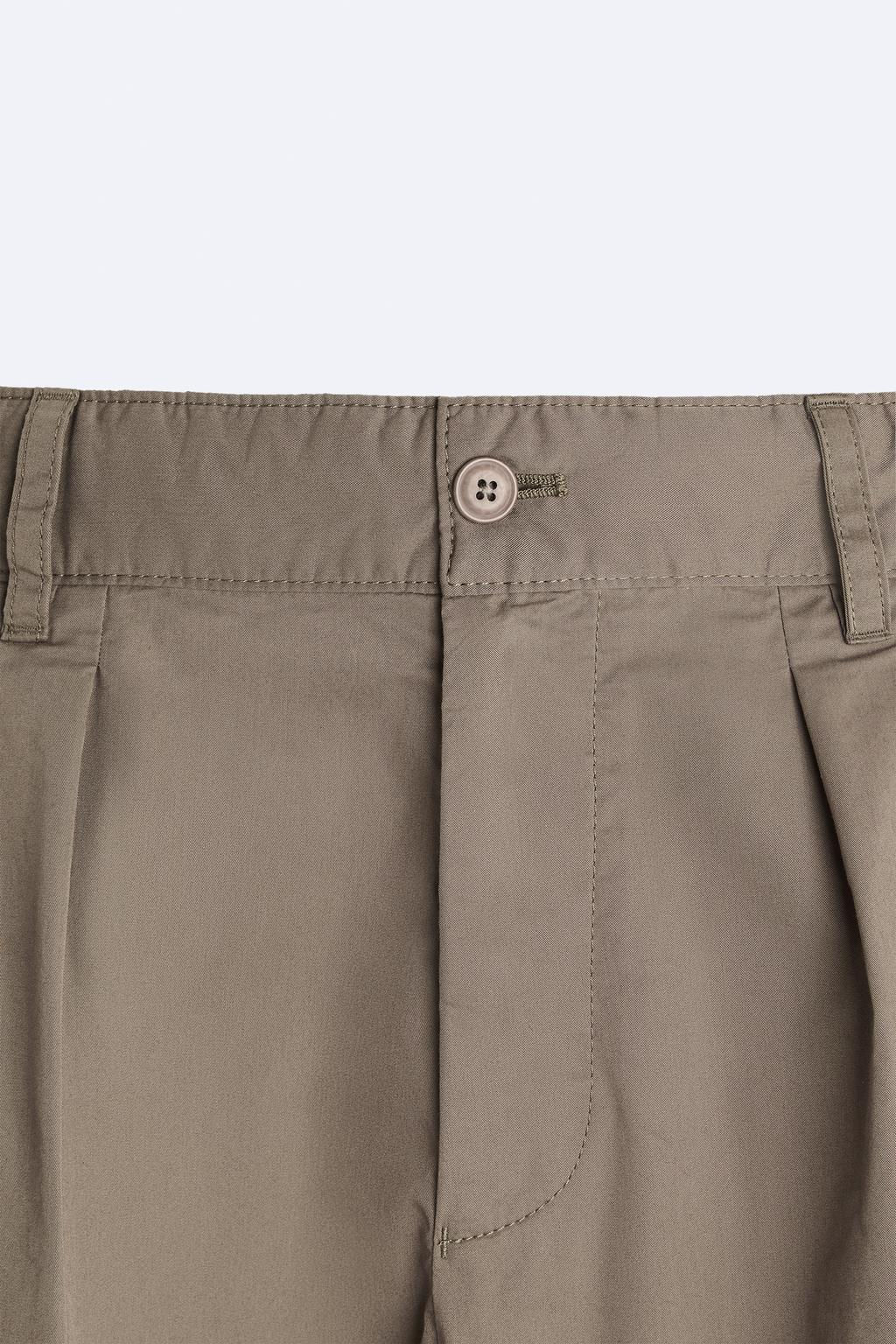 TEXTURED TROUSERS WITH PLEATS - Zara фото 9