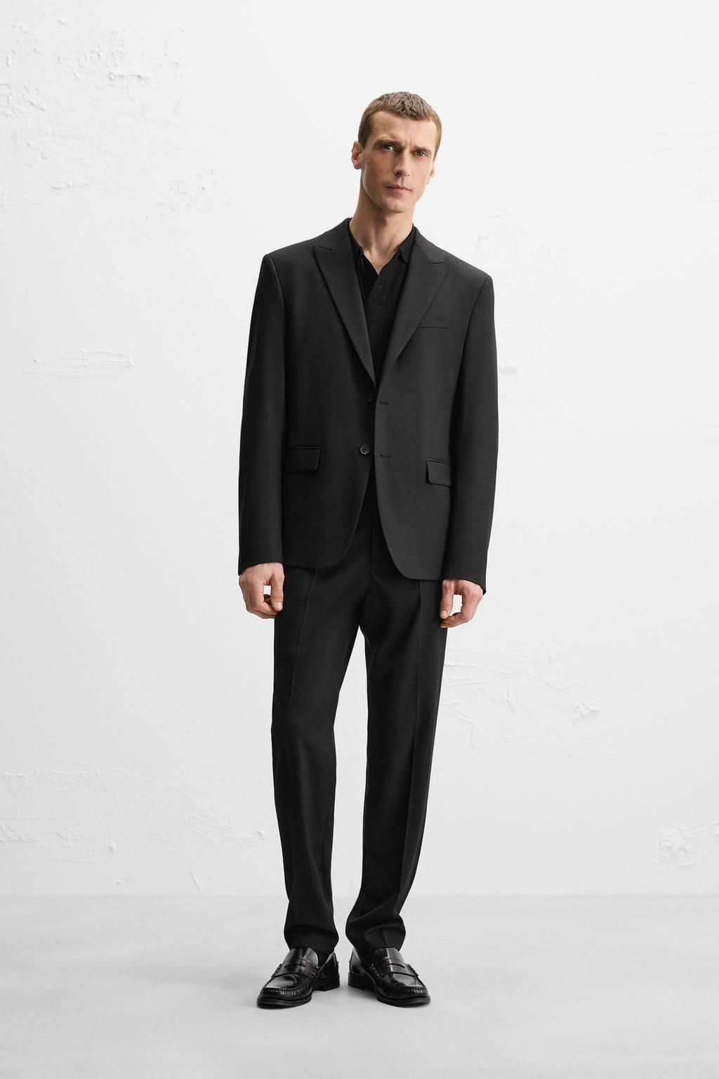 SLIM FIT SUIT TROUSERS